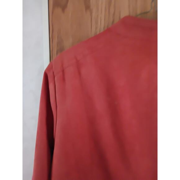 TanJay Y2K Rust Red Tailored Blzr Career Corporatecore Power Dressing Sz Large - Picture 9 of 10